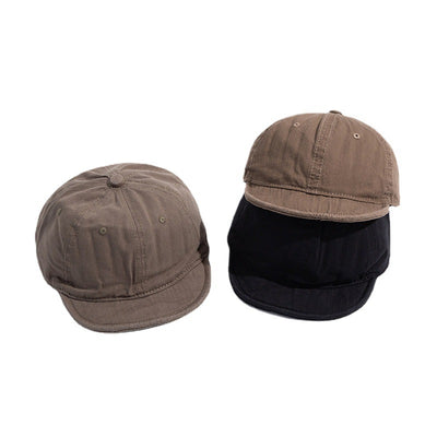 Gorra de Béisbol Desgastada con Visera Corta - Image 3