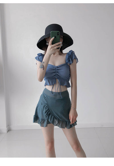 Traje de Baño Enterizo Estilo Falda Ajustado para Mujer - Image 19