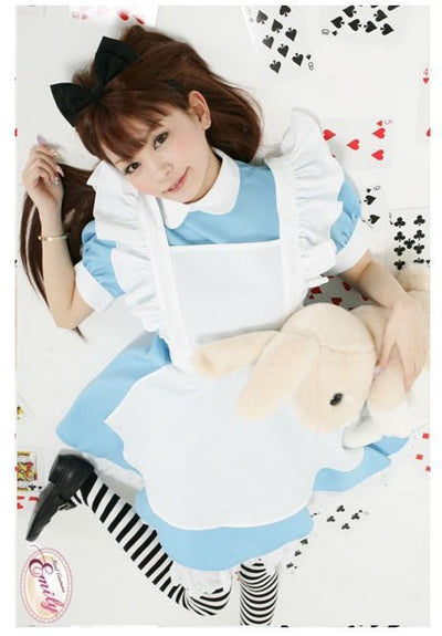 Disfraz de Sirvienta Anime Azul Agua - Traje COS de Rendimiento - Image 8