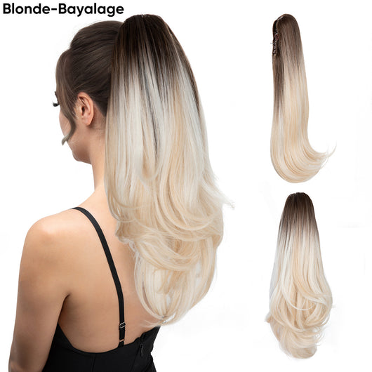 Peluca Corta Estilo Europeo Americana con Cola de Caballo para Mujer - Image 19