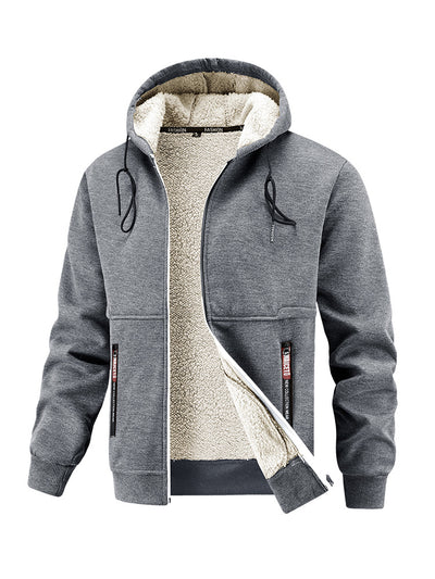 Abrigo de Invierno para Hombre con Lana de Cordero Engrosada - Image 3