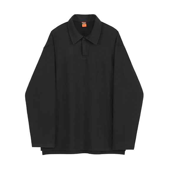 Camiseta Tipo Polo de Algodón Puro para Hombre con Cuello Solapa