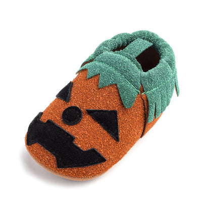 Zapatos de Lona Halloween Calabaza para Bebés - Calzado Suave para Primeros Pasos - Image 3