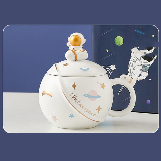 Taza Cerámica Astronauta con Diseño Planetario - Image 5