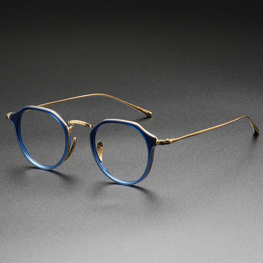 Gafas Retro de Titanio Japonés con Diseño Exclusivo