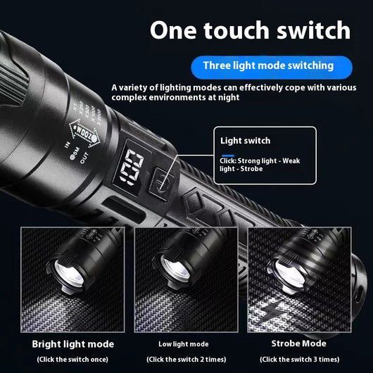 Linterna Recargable LED de Alta Potencia con Batería de Larga Duración - Image 2