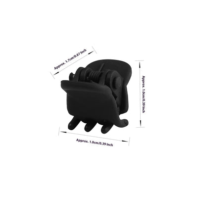 Pinza Claw Clip Negra Mate Mini 1cm - Accesorio Perfecto para Flequillos y Cabello Suelto - Image 10