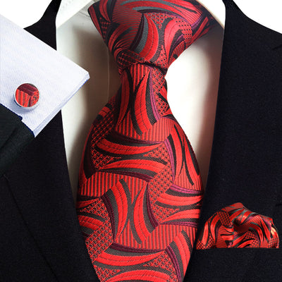 Traje de Tres Piezas Elegante para Hombre con Corbata, Pañuelo y Puños - Image 32