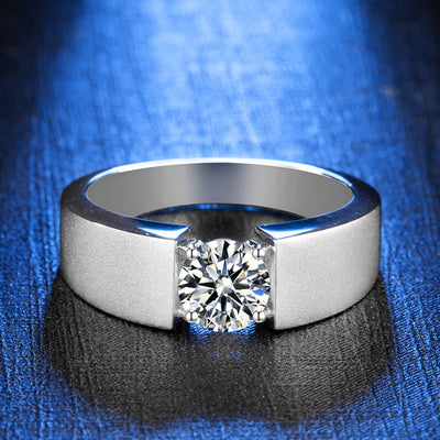 Anillo de Moissanita para Hombre - Diseño Elegante y Moderno - Image 2