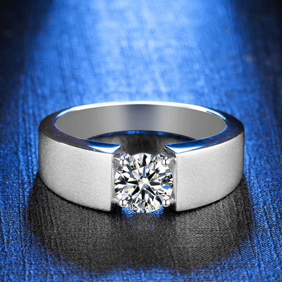 Anillo de Moissanita para Hombre - Diseño Elegante y Moderno