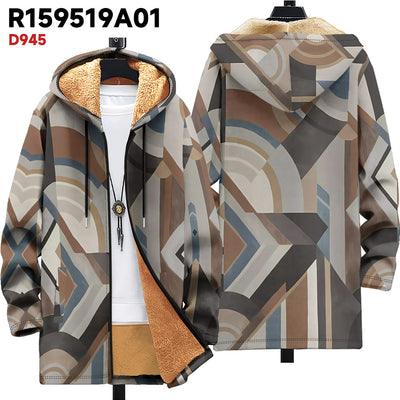 Cardigan con Capucha Grueso para Invierno - Image 10
