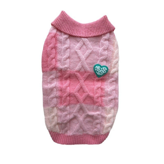 Cardigan con Cuello Polo a Cuadros para Mascotas Pequeñas y Medianas - Image 5