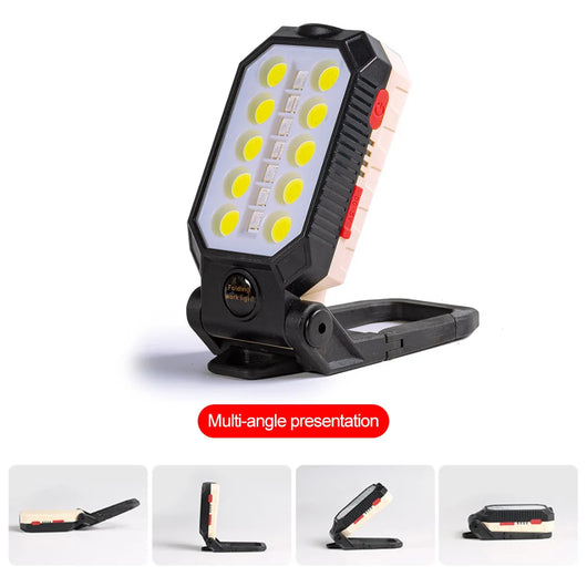Linterna LED Recargable USB Plegable con Imán - Luz de Trabajo COB Impermeable - Image 18