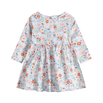 Vestido Infantil Estilo Coreano con Flores y Detalles de Princesa - Image 5