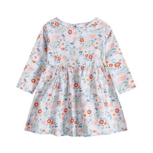 Vestido Infantil Estilo Coreano con Flores y Detalles de Princesa - Image 5