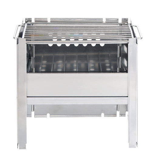 Asador Portátil Dual 2 en 1 de Acero Inoxidable con Parrilla Desmontable - Image 2