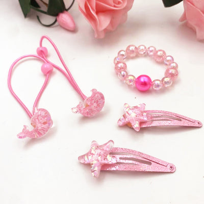 Set de Accesorios Infantiles: Collar, Pulsera, Pasador y Anillo - Image 4