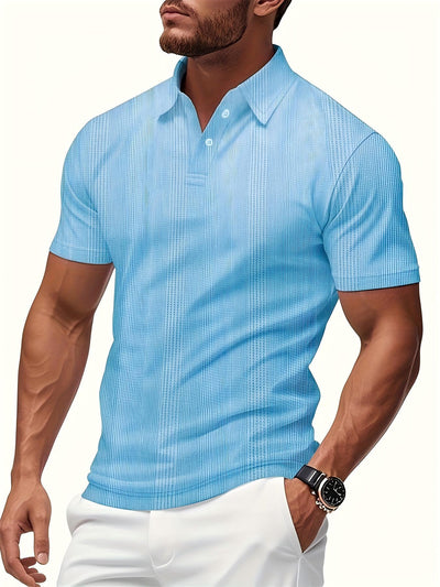 Polo Texturizado de Manga Corta para Hombre - Image 6