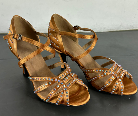 Zapatos de Baile Latino Diamond para Mujer - Tacón Alto Profesional - Image 2
