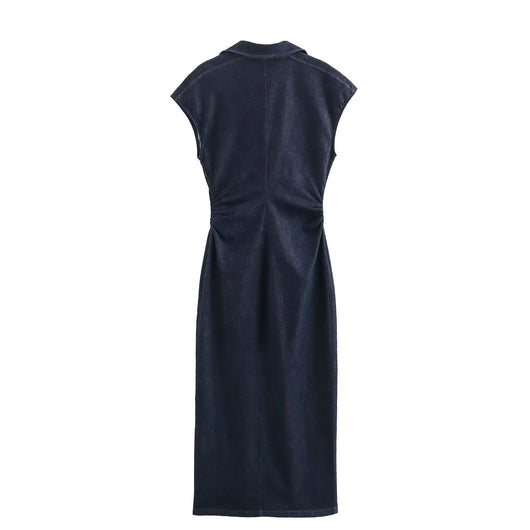 Vestido Camisero Denim para Mujer - Image 8