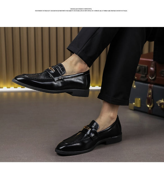 Zapatos Formales de Cuero para Hombre Talla Grande - Diseño Puntiagudo Elegante - Image 13