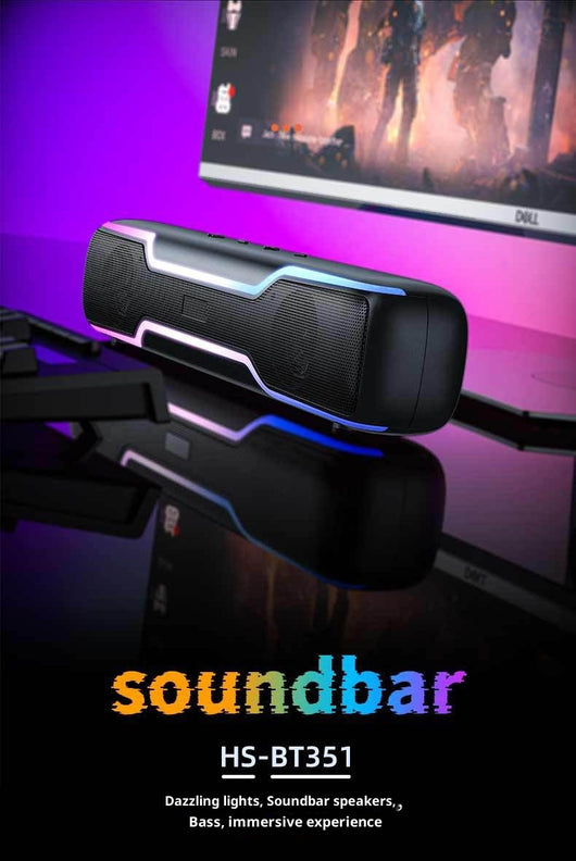 Parlante Bluetooth con Tira LED RGB y Lector de Tarjetas - Image 8