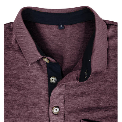 Camiseta Térmica de Cuello Solapa Manga Larga para Hombre - Image 12