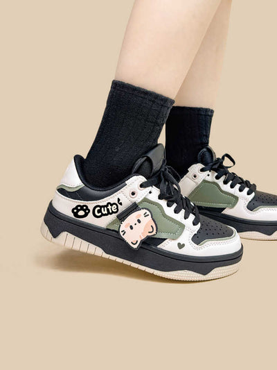Tenis Casuales para Mujer con Combinación de Colores - Diseño Plano y Cómodo - Image 3