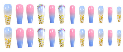 Stickers de Uñas con Diamantes Incrustados y Lámina Dorada - Image 16