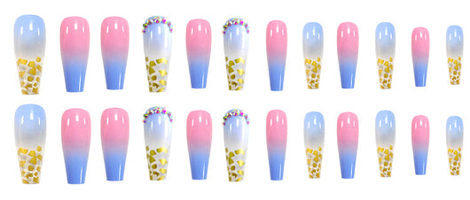 Stickers de Uñas con Diamantes Incrustados y Lámina Dorada - Image 16