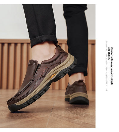 Zapatos de Cuero Casual Estilo Británico para Senderismo y Outdoor - Image 17