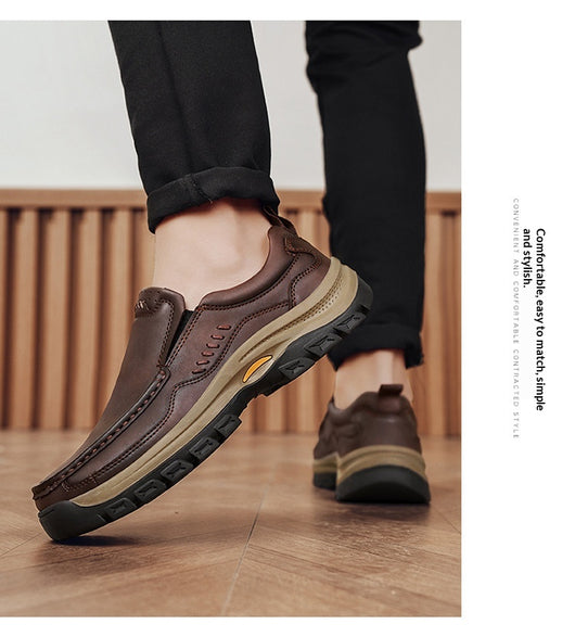 Zapatos de Cuero Casual Estilo Británico para Senderismo y Outdoor - Image 17