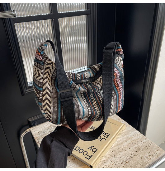 Bolso Bandolera Étnico Dumpling de Gran Capacidad - Estilo Moderno para Mujer - Image 22