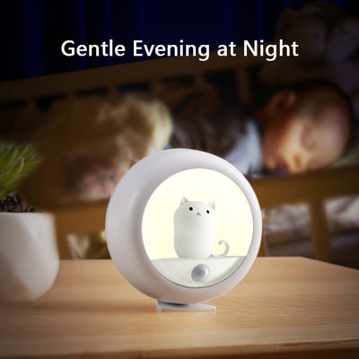 Lámpara Nocturna Inteligente con Sensor de Movimiento - Diseño Gato para Dormitorio - Image 16