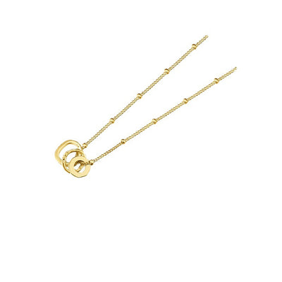 Collar de Oro con Tres Anillos - Regalo Perfecto para tu Novia - Image 3