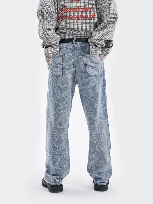 Pantalones Rectos Retro Estilo Europeo Americano - Image 8