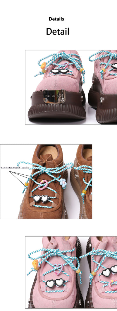 Zapatos Plataforma Dopamine Verano de Cuero con Cordones - Image 9