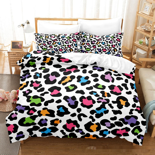 Juego de Edredón y Almohadas Estampado Textura Pelaje Animal - Image 15