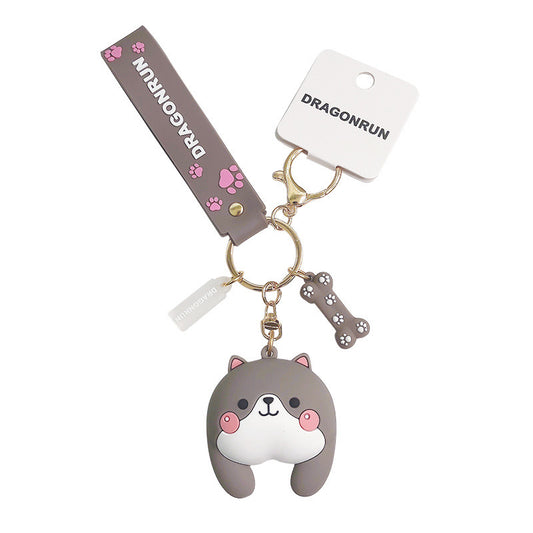 Llavero Adorable Perro Corgi con Diseño Divertido