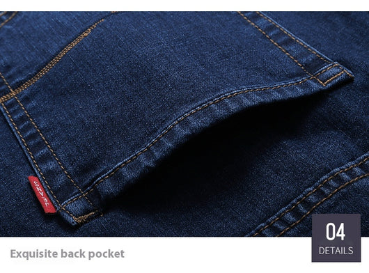 Jeans Rectos Elásticos para Hombre - Primavera Otoño Fit Cómodo - Image 29