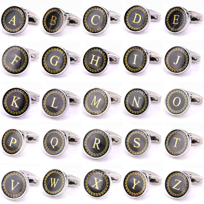 Gemelos Redondos con Letras Iniciales - Diseño Clásico Francés - Image 5