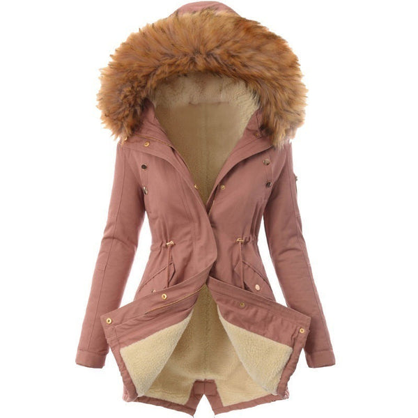 Chaqueta Acolchada Slim Fit con Capucha y Cierre - Abrigo Cálido para Mujer