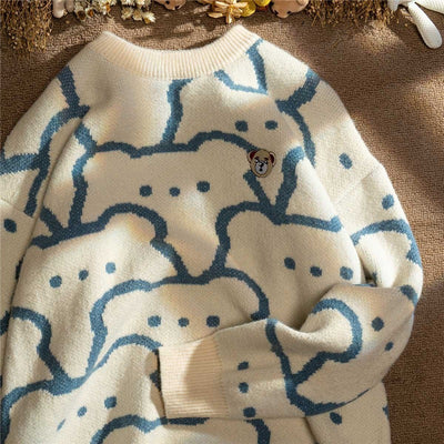 Suéter Tejido Japonés Cuello Redondo Combinable - Image 10