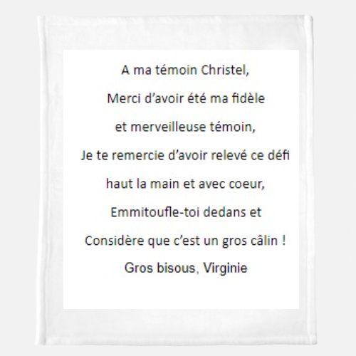 Manta Franela Creativa para Invierno Write A Letter