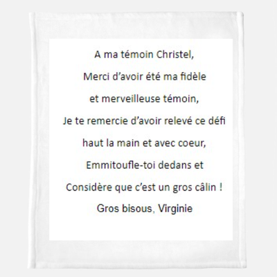 Manta Franela Creativa para Invierno Write A Letter