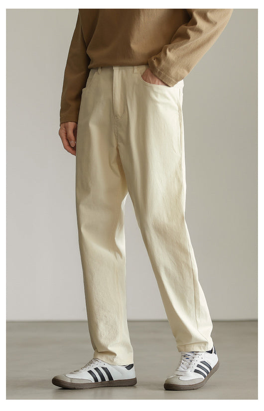 Pantalón Cropped Recto de Mezclilla Elástica - Image 9