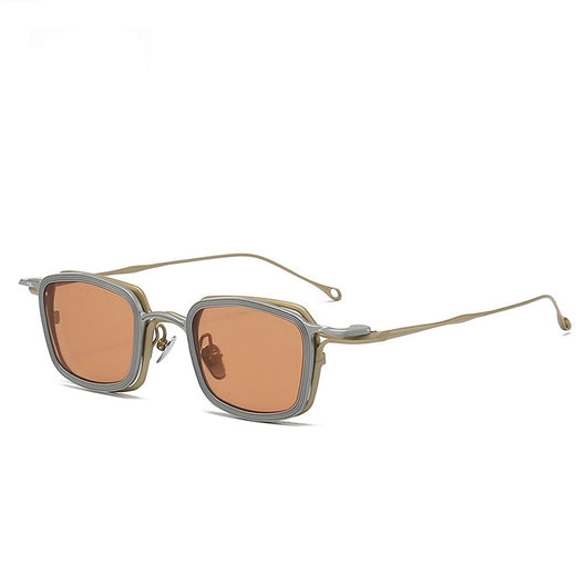 Gafas de Sol Clip Magnético Titanio Puro - Estilo Retro Artístico para Miopía - Image 5
