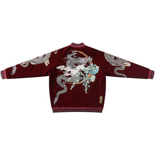 Chaqueta Beisbolera de Algodón Bordada para Parejas Estilo Harajuku Casual - Image 2