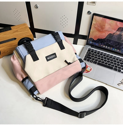 Bolsa de Hombro Casual Mujer Capacidad Grande Diseño Neutro Japonés - Image 29