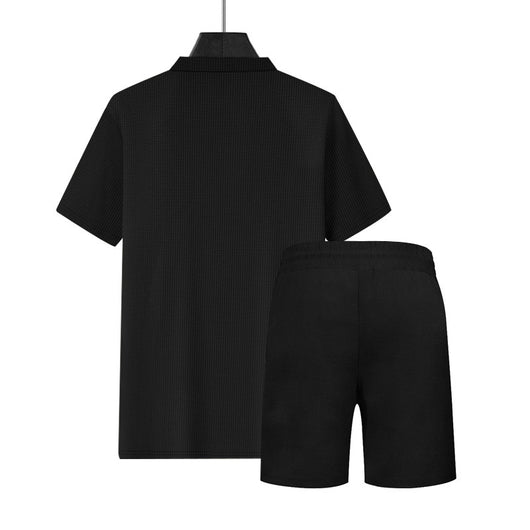 Conjunto Casual de Polo Holgado y Shorts para Hombre - Image 12